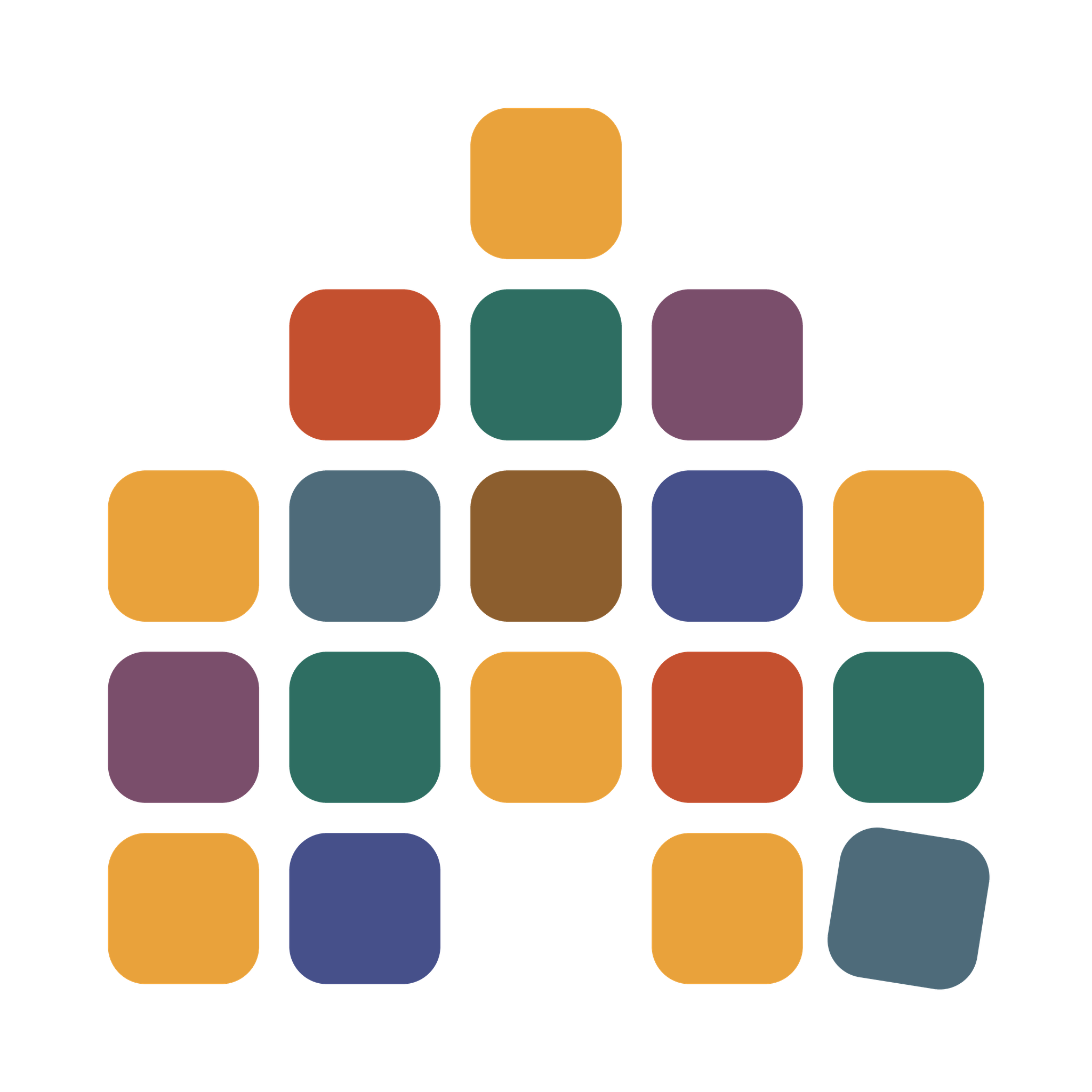 Tessera tile-house icon